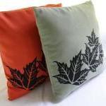 Terracotta Or Green Pillow..